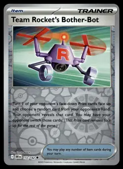 TEAM ROCKET'S BOTHER-BOT 172/182 UNCOMMON DESTINED RIVALS POKEMON - Image 1