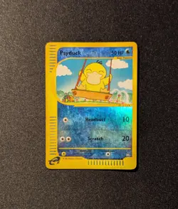 Pokemon AQUAPOLIS - #104/147 Psyduck - Reverse Holo - ENG - Heavily Played - Image 2