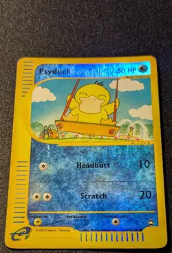 Pokemon AQUAPOLIS - #104/147 Psyduck - Reverse Holo - ENG - Heavily Played - Image 3