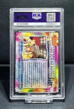 1999 Topps Pokemon Movie Edition Like It Never Happened #40 Foil PSA 8 - Image 3