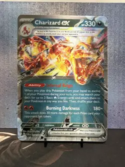 Pokemon TCG Charizard EX Jumbo Oversized Lenticular Promo Card 2025 SVP196 B - Image 1