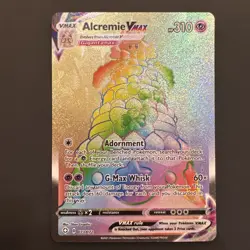 Alcremie Vmax 073/072 Shining Fates - NM Full Art Rainbow Rare Pokemon Card - Image 1
