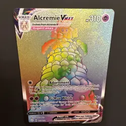 Alcremie Vmax 073/072 Shining Fates - NM Full Art Rainbow Rare Pokemon Card - Image 3
