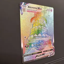 Alcremie Vmax 073/072 Shining Fates - NM Full Art Rainbow Rare Pokemon Card - Image 4