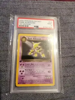 PSA 9 - Dark Alakazam - 1st Edition - 2000 TEAM ROCKET - POKEMON - Image 1