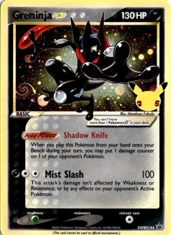 Greninja Star SWSH144 Pokemon SWIRL Sword & Shield Promo NM - Image 1
