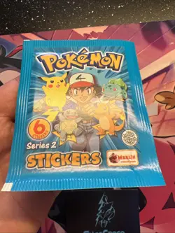 X1 Paquet Booster Neuf Scelle Pokemon Merlin 6 Stickers Series 2 Nintendo 2000 - Image 4