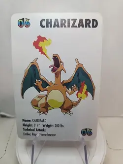 Charizard 1998 KFC Pokemon Card Game Promo #06 Mini Card Vintage - Image 1