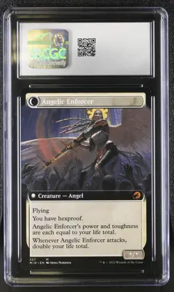 ENDURING ANGEL Innistrad: Midnight Hunt Extended Art Mythic CGC 10 MTG - Image 2