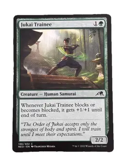 New: MTG Jukai Trainee Kamigawa: Neon Dynasty 196 Regular Common - Image 1