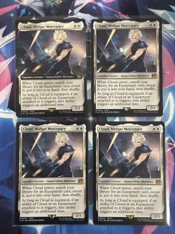 Magic: The Gathering Final Fantasy Cloud Midgar Mercenary x4 - Image 1