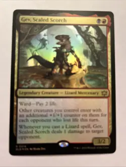 Gev, Scaled Scorch - #214 Foil​ - Bloomburrow - Mtg - Image 1