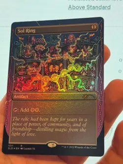 1X FOIL Sol Ring BORDERLESS MINT MTG Magic SLD Secret Lair Pride #1011 CEDH - Image 2