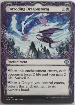 Corroding Dragonstorm [New, Near Mint] Showcase {Tarkir: Dragonstorm} - Image 1
