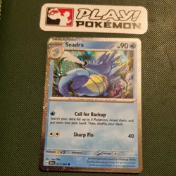Seadra 011/064 (Cosmos Holo) Shrouded Fable - Pokemon MINT - Image 1