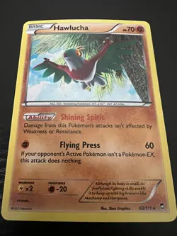 Hawlucha Holo Rare 63/111 2015 Pokemon TCG NM/Mint English 5ban Graphics - Image 3