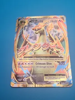 Pokemon Evolutions Holo Full Art Mega M Charizard EX 101/108 HP DMG - Image 3