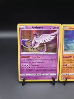 Pokemon Evolving Skies Galarian moltres 093/203 articuno 063/203 zapdos 082/203 - Image 2