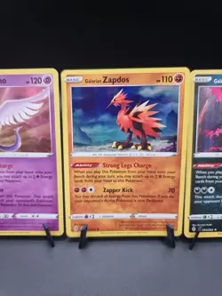 Pokemon Evolving Skies Galarian moltres 093/203 articuno 063/203 zapdos 082/203 - Image 3