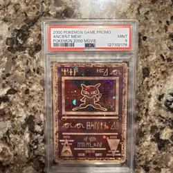 Pokemon 2000 Movie Promo Ancient Mew PSA 9 MINT - Image 1