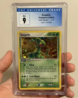 2004 Pokemon TCG Sceptile 4/17 Pop Series 1 Holo CGC Mint 9 - Image 1
