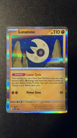 1x Lunatone - MEP004 - MEP Black Star Promos NM-Mint Pokemon ME - Mega Evolution - Image 1