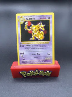 MP 1999 Pokemon TCG - Kadabra - 32/102 - 1st Edition Shadowless - Base Set EX - Image 1