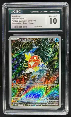 2023 Pokemon S&V Paldea Evolved Magikarp Illustration Rare CGC 10 Gem Mint #203 - Image 1