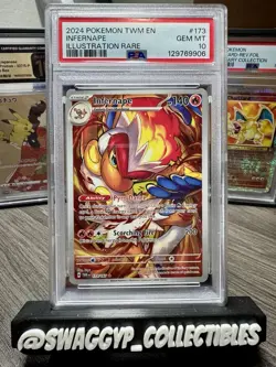◓Infernape 173/167 Twilight Masquerade - Pokemon Holo Illustration Rare PSA 10◓ - Image 1