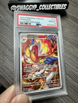 ◓Infernape 173/167 Twilight Masquerade - Pokemon Holo Illustration Rare PSA 10◓ - Image 3