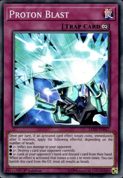 Proton Blast - Super Rare 1st Edition LED2-EN017 - NM - YuGiOh - Image 1