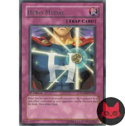 Yugioh Hero Medal STON-EN050 Rare 1st Edition NM - Image 1
