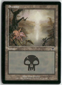Swamp Magic The Gathering Onslaught MTG Card Played - Image 1