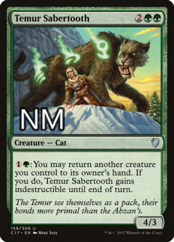 MTG Temur Sabertooth ** Commander 2017 ** English (LP) - Image 1