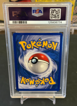 1999 POKEMON GAME Growlithe & Poliwhirl First Edition PSA 8 - NM/Mint! - Image 4