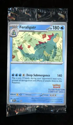 Illustration Contest 2024 Pikachu Feraligatr SVP213 214 215 Promo Sealed Pokemon - Image 3