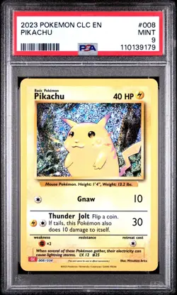 2023 Pokemon CLC Classic Pikachu #008 PSA 9 Mint Charizard & Ho-Oh EX Deck - Image 1