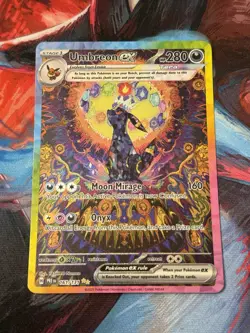 Pokemon Prismatic Evolutions Umbreon EX Illustration Card 161/131 Special Rare - Image 2