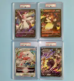 Lot of 4 Jumbo PSA Pokemon Cards Dark Sylveon Charizard Morpeko Zoroark - Image 1