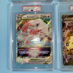 Lot of 4 Jumbo PSA Pokemon Cards Dark Sylveon Charizard Morpeko Zoroark - Image 5