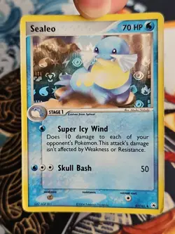 Pokemon EX Hidden Legends Sealeo 47/101 Reverse Holo Uncommon Played - Image 3