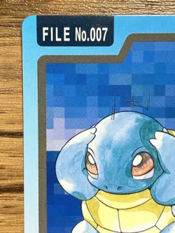Pokemon Carddass Card Squirtle File No.7 Bandai Pocket Monsters 1997 - Image 3
