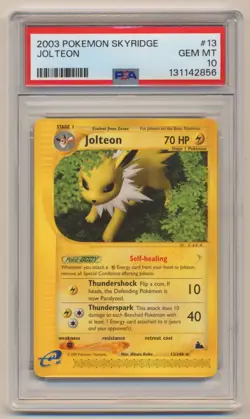 PSA 10 Pokemon Skyridge Rare Jolteon 13/144 GEM MINT Condition!! - Image 1