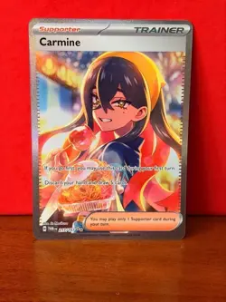 Pokemon TCG Carmine 217/167 SV06 Twilight Masquerade SIR Full Art Chase NM - Image 1