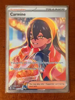 Pokemon TCG Carmine 217/167 SV06 Twilight Masquerade SIR Full Art Chase NM - Image 3
