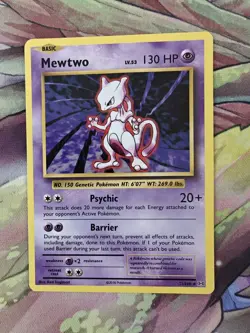 Pokemon Card Mewtwo Evolutions Rare 51/108 Near Mint - Image 1