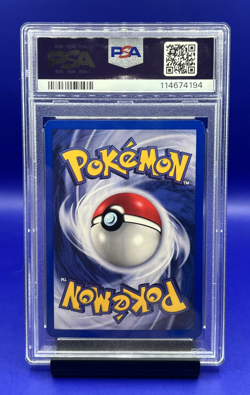 2000 Pokemon Gym Heroes Rocket’s Hitmonchan 11/132 HOLO PSA 8 NM-MT SWIRL - Image 4