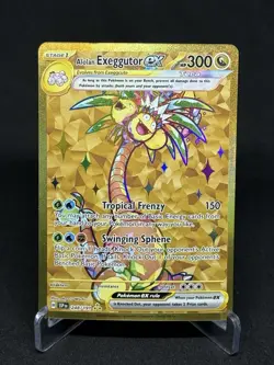 Alolan Exeggutor ex 248/191 GOLD Hyper Rare SV Surging Sparks Pokemon Card MINT - Image 1