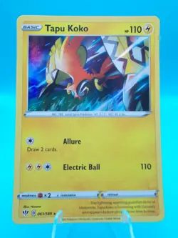 Tapu Koko 061/189 Swsh03: Darkness Ablaze Pokemon TCG Holo Near Mint/Mint - Image 1
