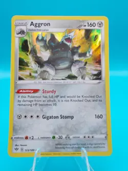 Aggron 123/189 Swsh03: Darkness Ablaze Pokemon TCG Holo Near Mint/Mint - Image 1